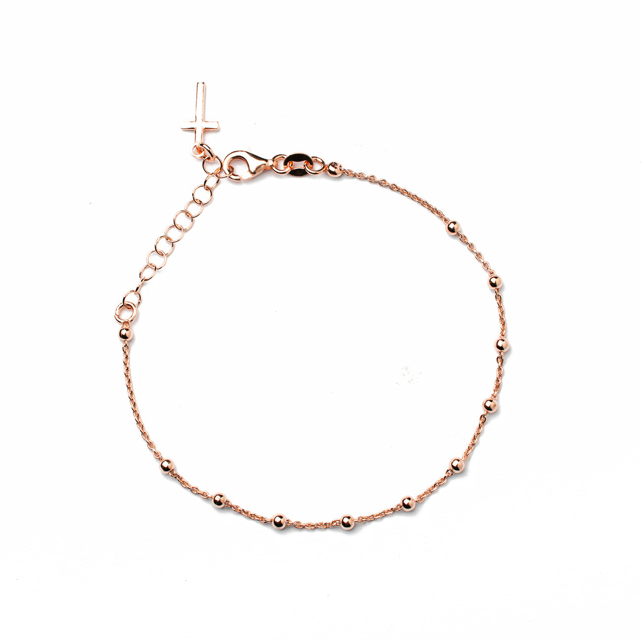 Bracciale rosario con croce